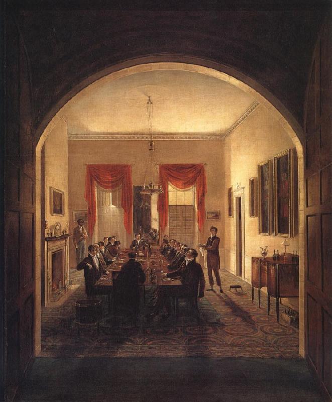 Henry Sargent The Dinner Party oil painting image